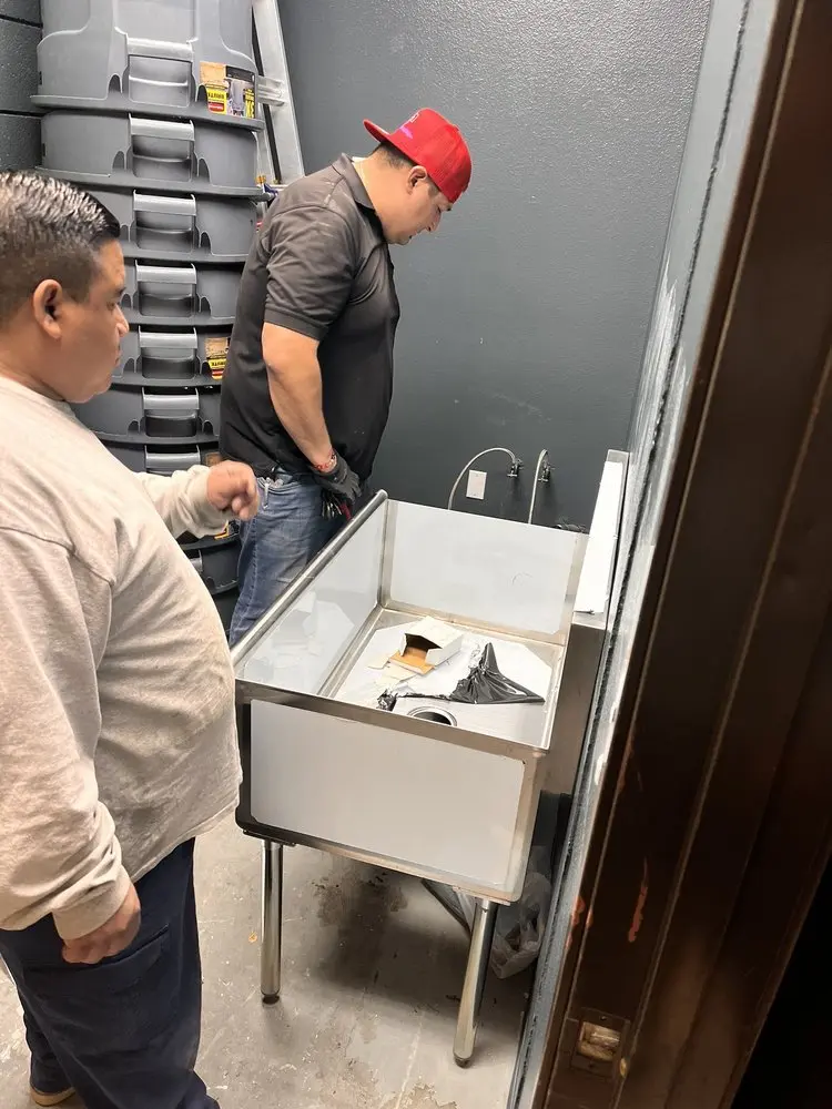 Commercial plumbing and sink installation in Uttsville